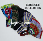 Set of 5 Satin Lined Headband Wraps - Serengeti Collection or Choose Set