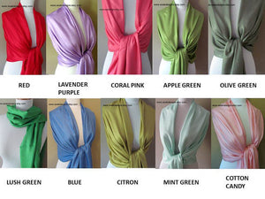 Pashmina Scarf High Quality Wedding Shawl - Royal Blue or CHOOSE Your Color