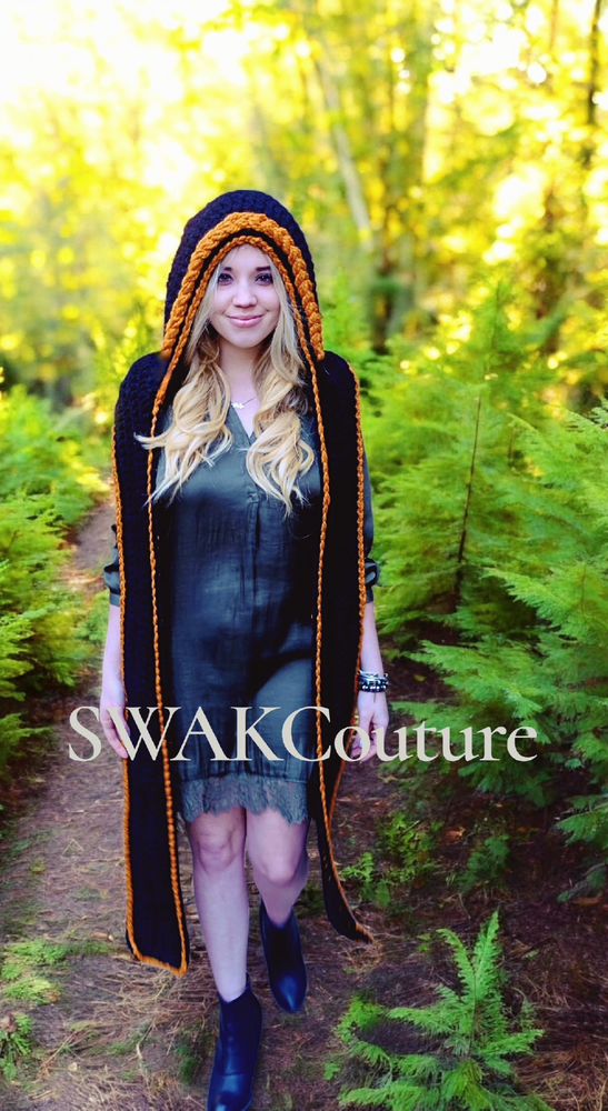 Lofty Hooded Scarf - Two Tone