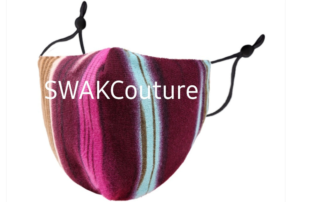 Swakcouture Face Mask Washable Cotton Face Mask USA made Filter pocket Face Mask