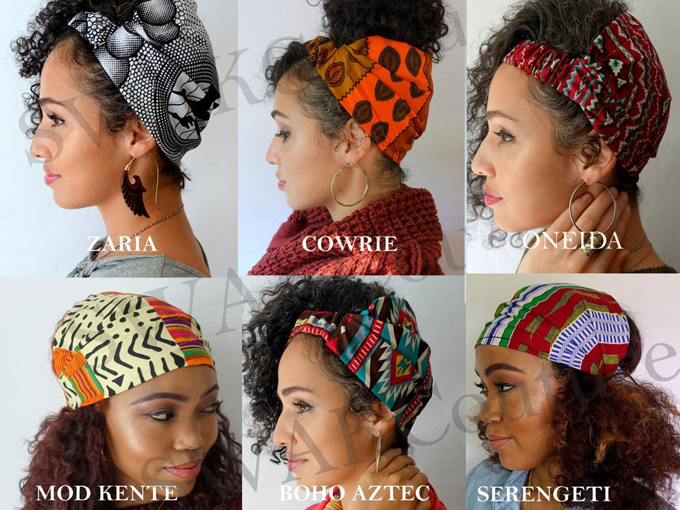 Headband Wrap Satin Lined Hair Wrap Natural Hair Head Wraps Satin