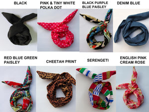 Bun Wire Wrap Headband - Denim or Choose Color