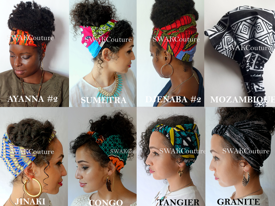 Anastasi Satin Lined Headband Wrap - Choose Color