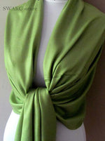 Wedding Pashmina Scarf Bridal Shawl - Apple Green or CHOOSE Your Color
