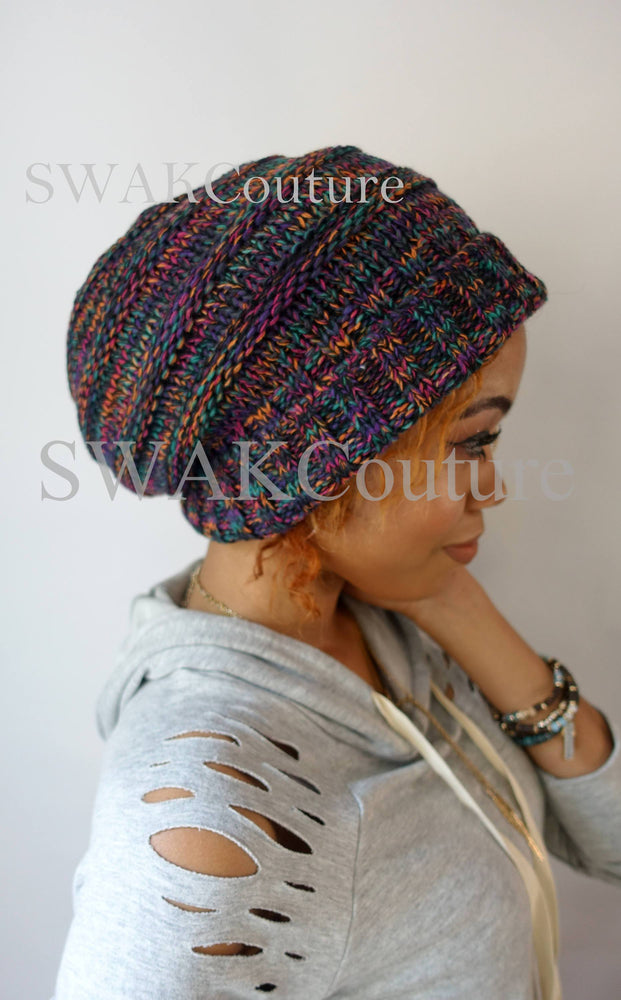 Satin Lined Beanie (CARMEN) - Brown or Choose Color