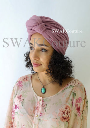 Knot Jersey Turban - Charcoal Gray or Choose Color