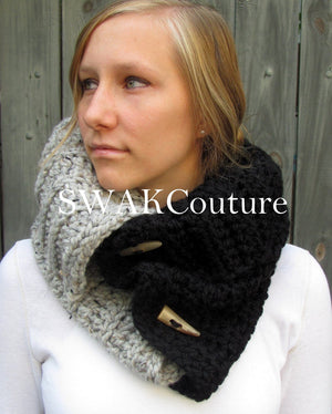 handmade cowl oversized scarf lambswool scarf  swakcouture scarf