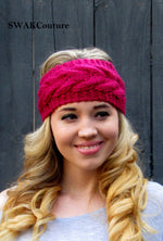 Chevron Knit Head Wrap - Mint or Choose color