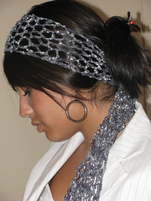 lace scarf hair rag bohemian scarf handmade scarf hair sash