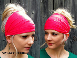 yoga headband wide head wrap chemo band alopecia head scarf head scarf cotton jersey headband tuband