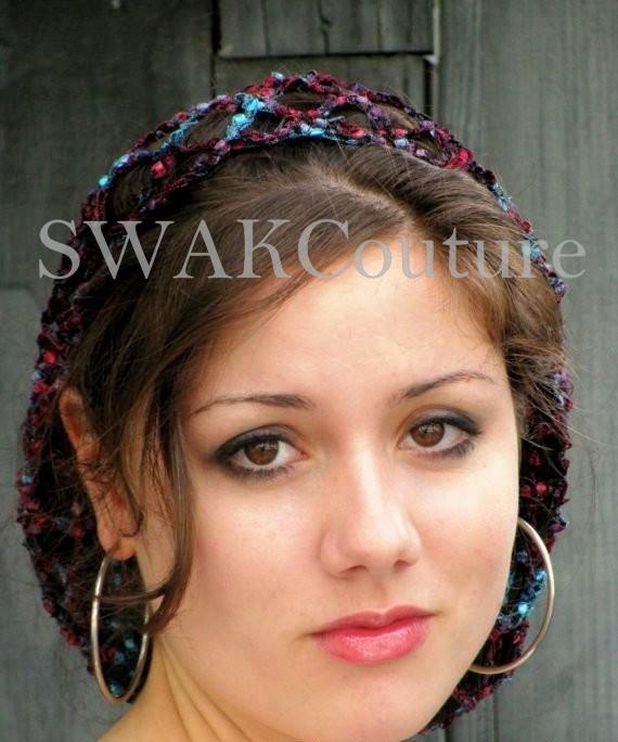 LACE Slouchy CAP - Pink Blue or CHOOSE Color