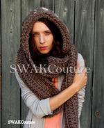 Lofty Satin Lined Hooded Scarf (20 color options)