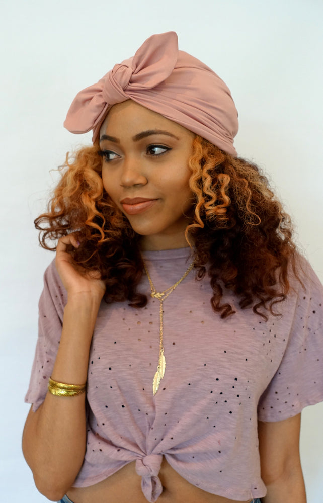 Turban caps bow knot turbans for natural curly hair