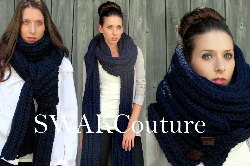 SWAKCouture Tundra Scarf Handmade Knit Scarf Custom Scarves Huge Scarves Swakcouture scarves