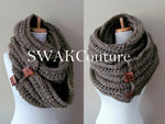Convertible Tundra Eternity Scarf - Wood or CHOOSE Color